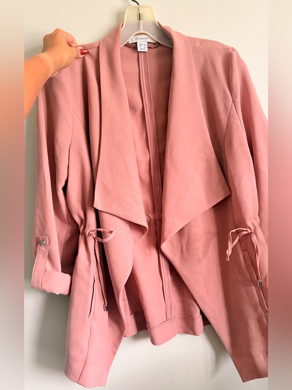Primark Women's Dusty Rose Draped Blazer